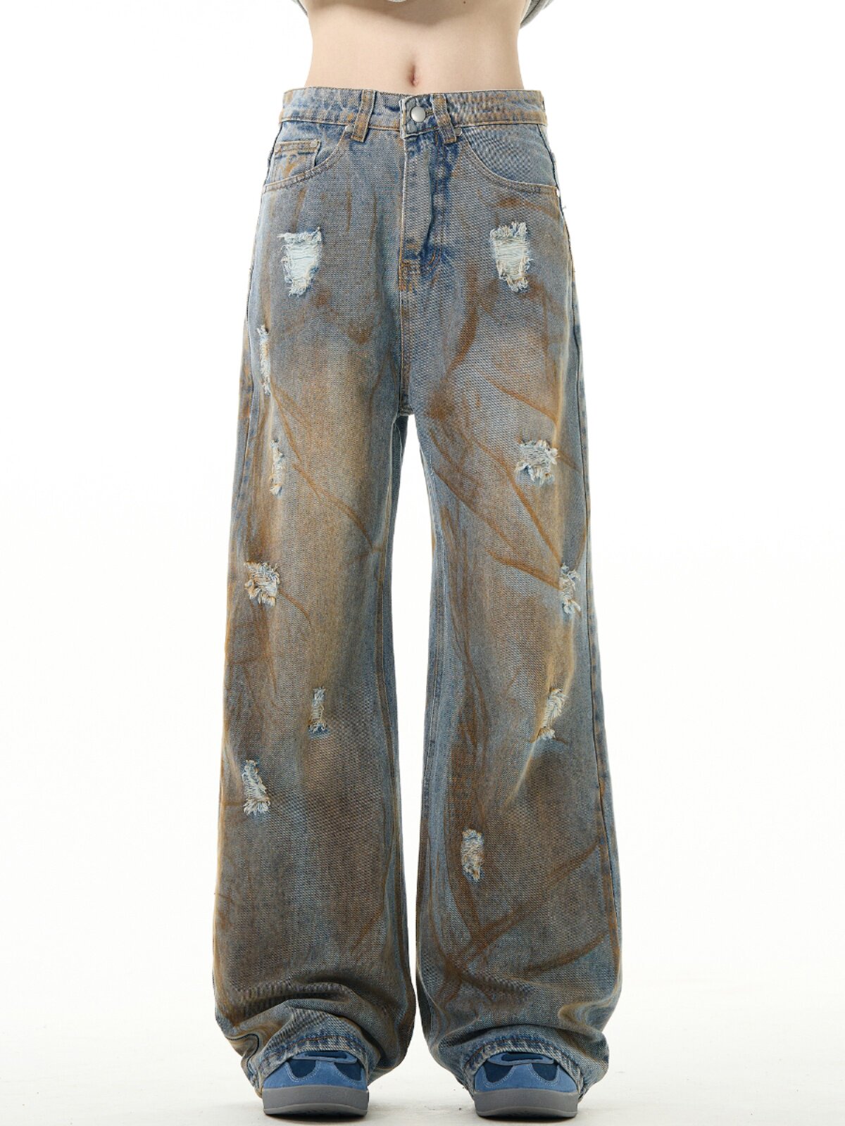 Dirty Wash Paint Denim