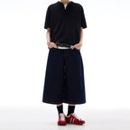 Vanta Wide Leg Denim Shorts