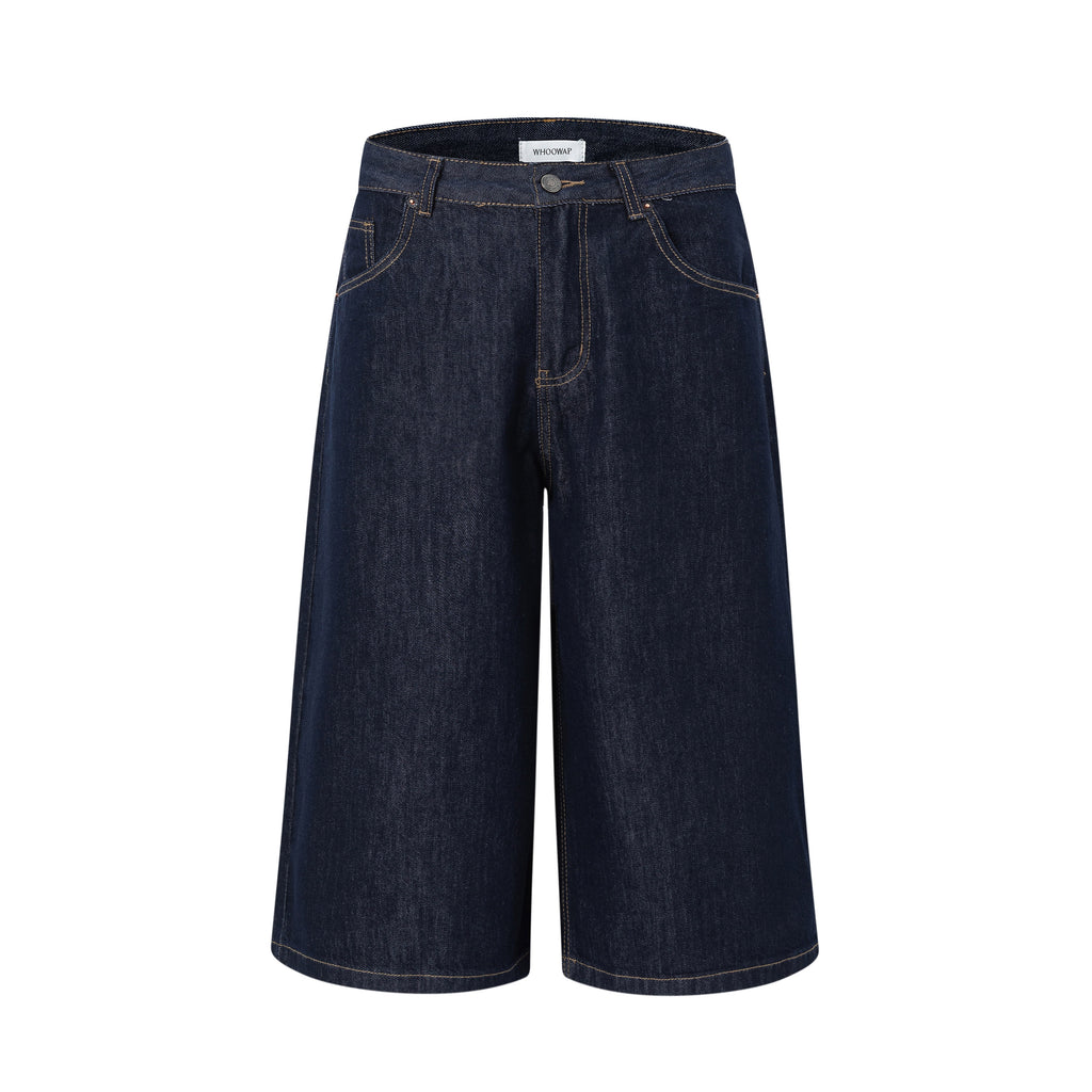 Vanta Wide Leg Denim Shorts