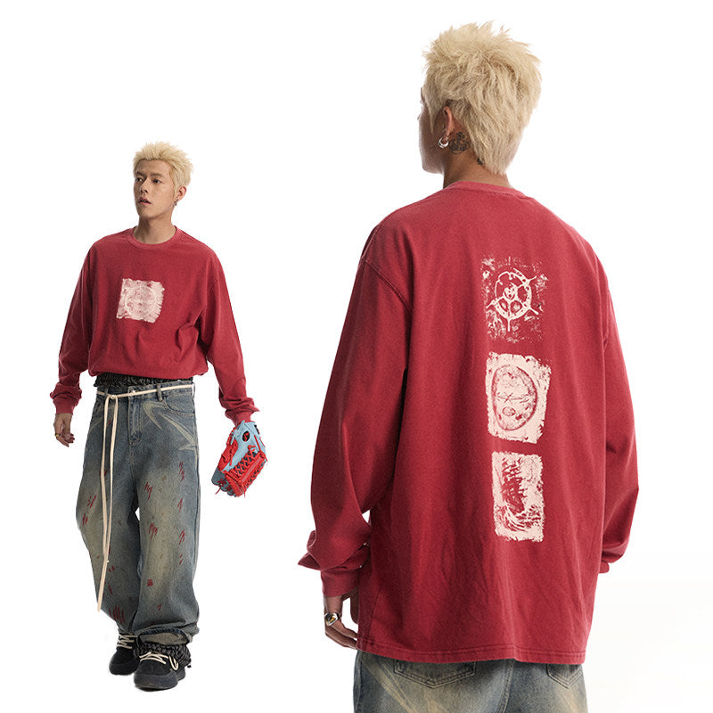 Echo Frame Washed Long Sleeve