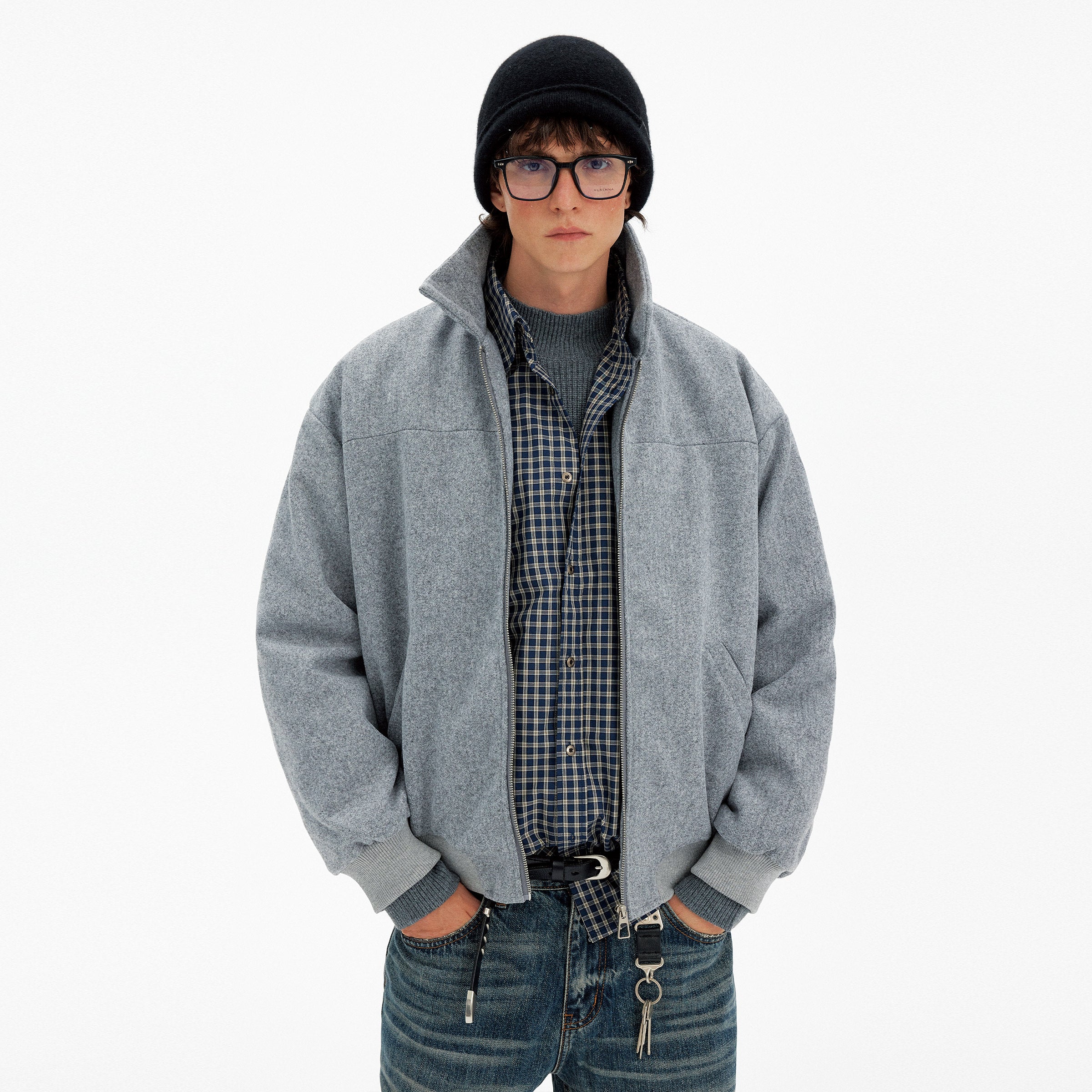 Essentials Line Stand Collar Down Jacket