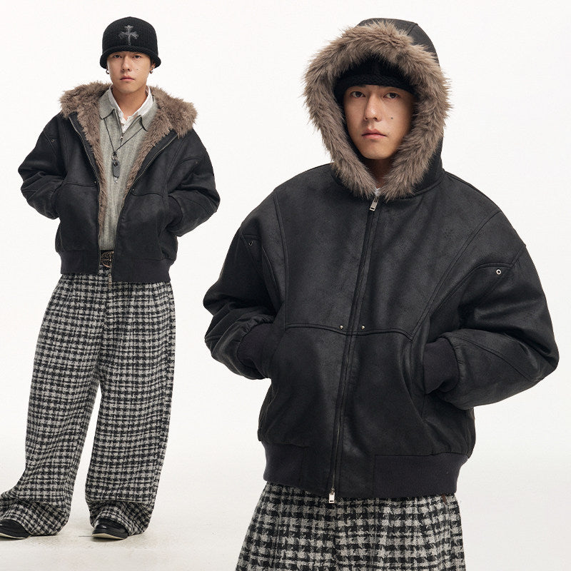 Timberline Suede Hooded Jacket