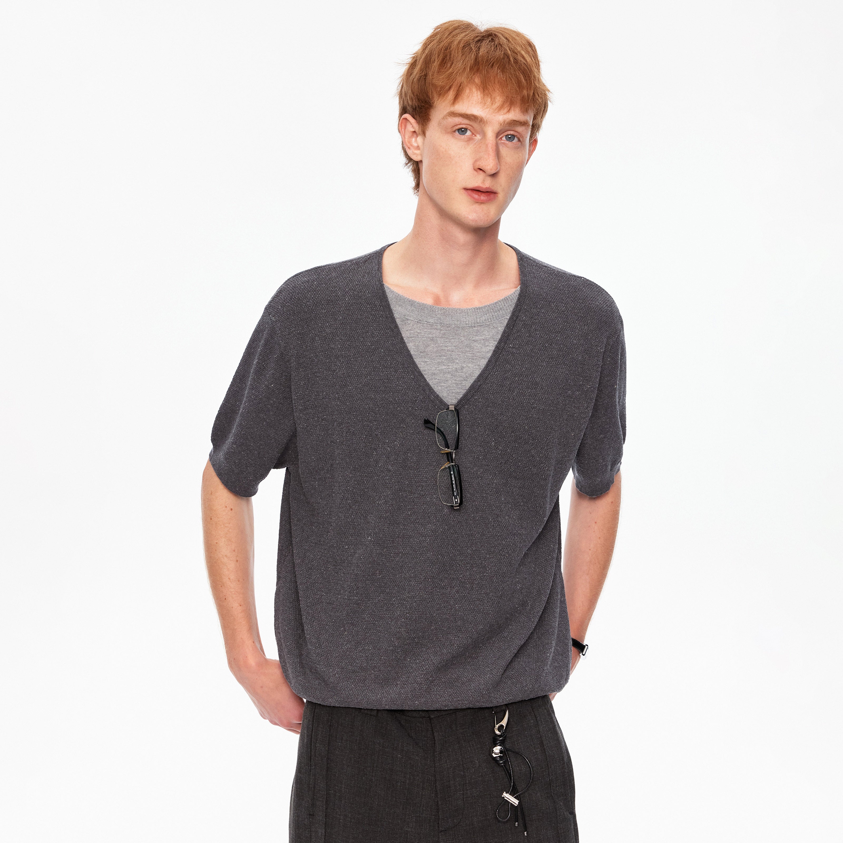 Atelier Layered Knit V-Neck