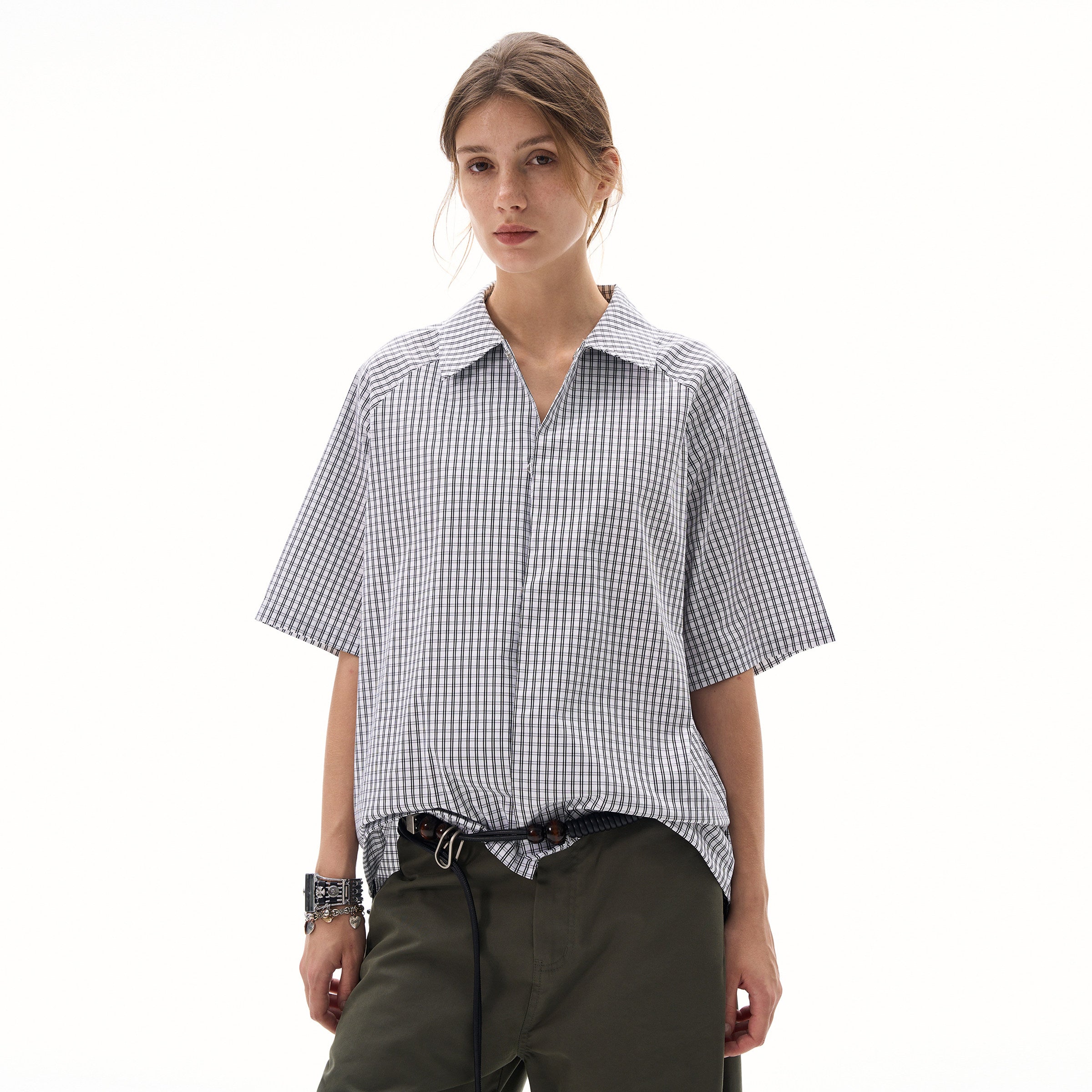 Civic Form Plaid Short Sleeve