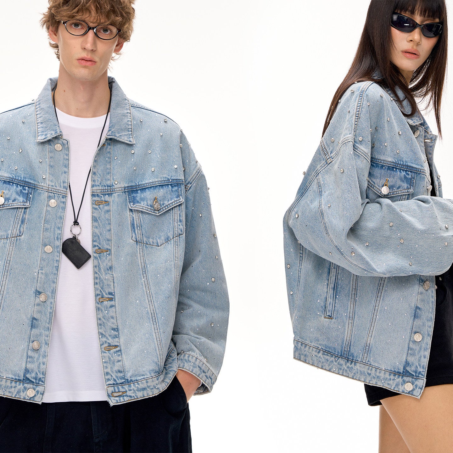 RELAY Distressed Denim Jacket