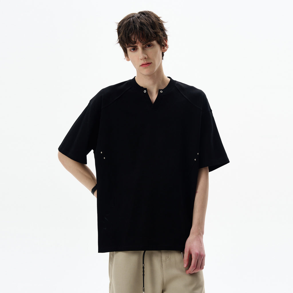 Aven Split-Collar Tee