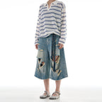 Outlaw Distressed Denim Jorts