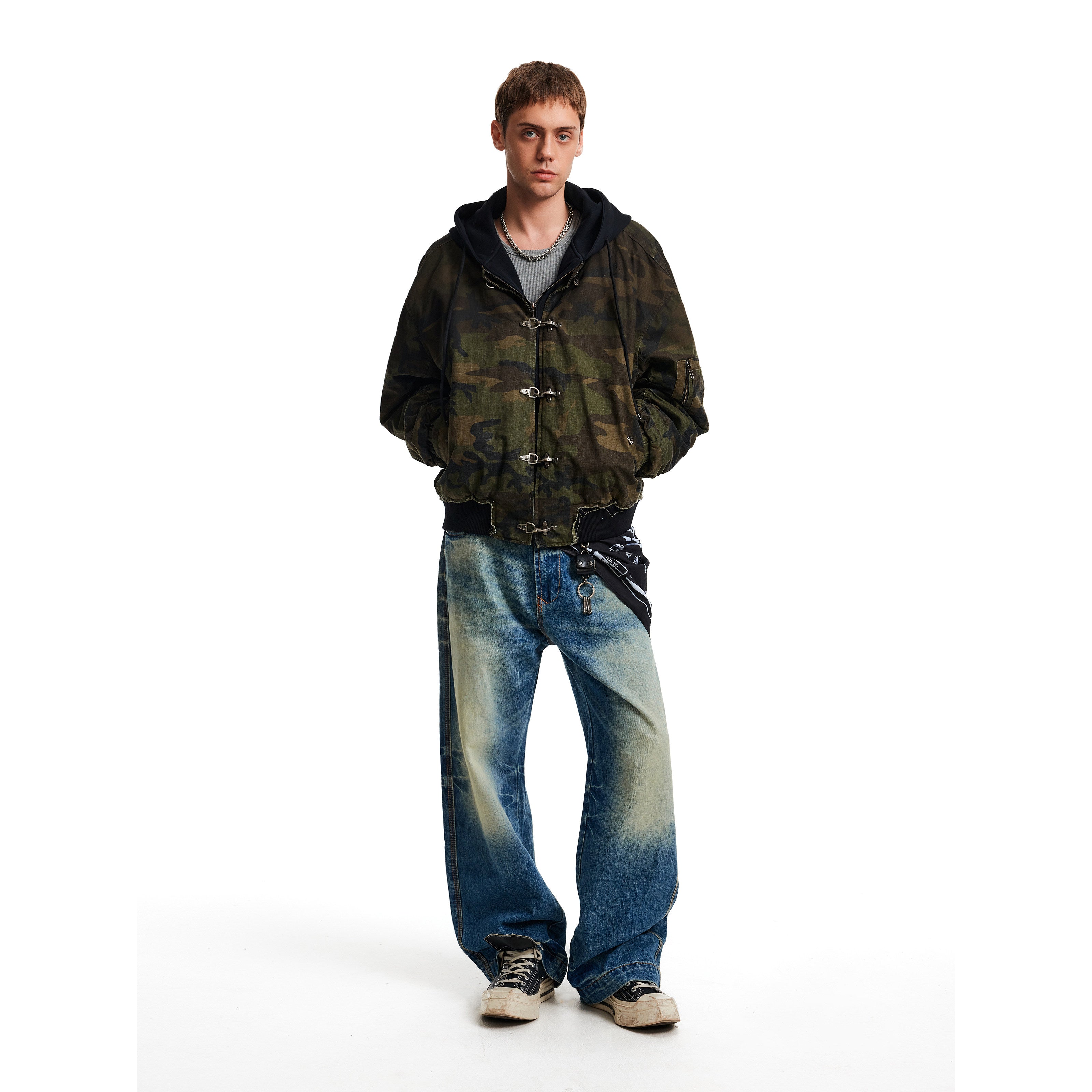 Field Division Camo Buckle Jacket