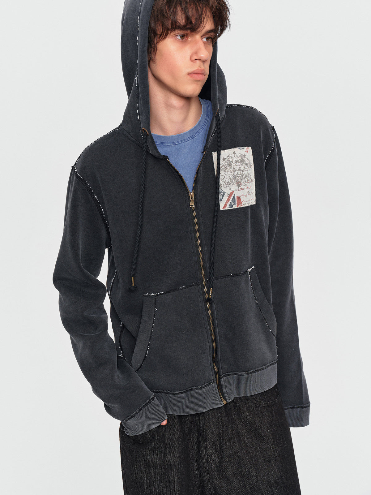 Relic Appliqué Zip Hoodie