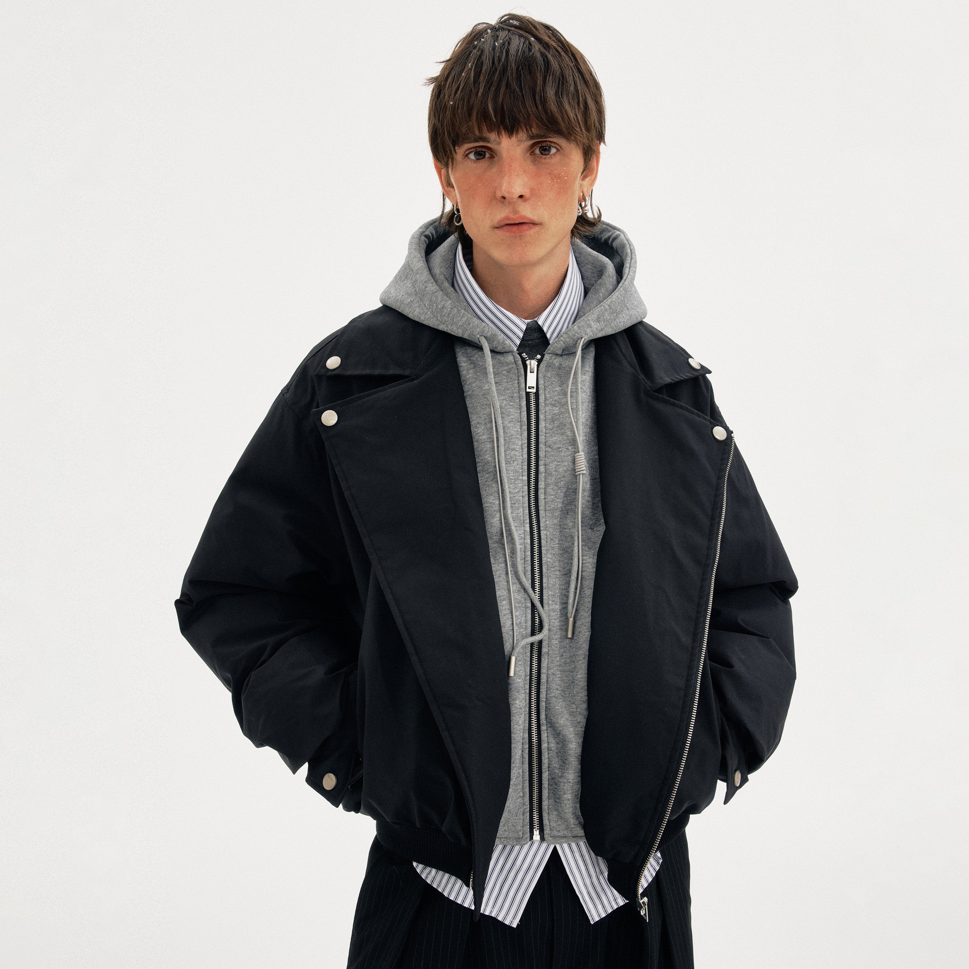 Street Line Layered Hood Jacket