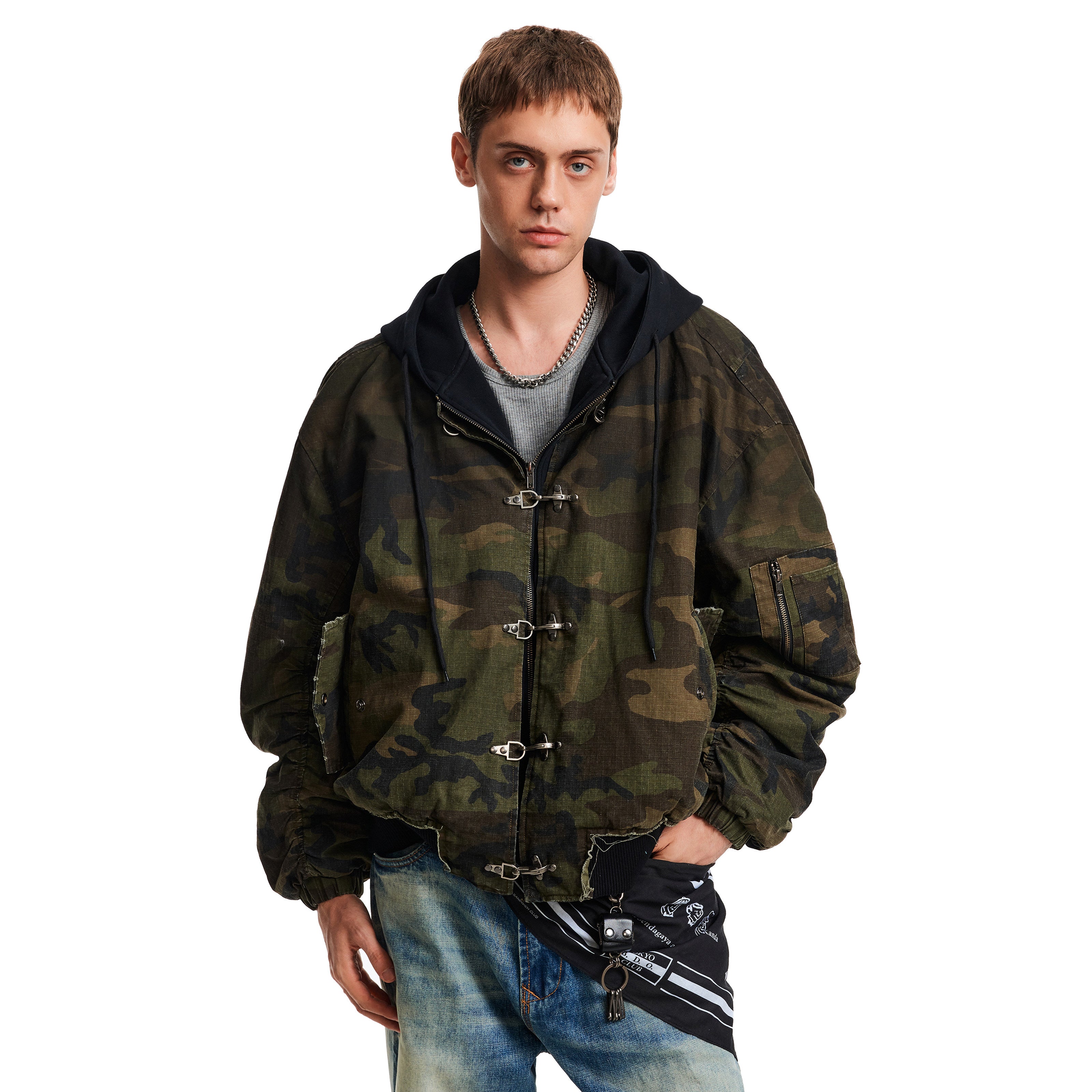 Field Division Camo Buckle Jacket