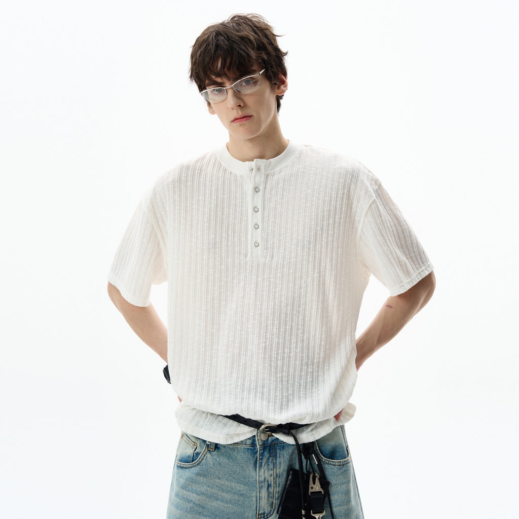 Atelier Rib Henley Tee