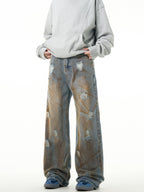Dirty Wash Paint Denim
