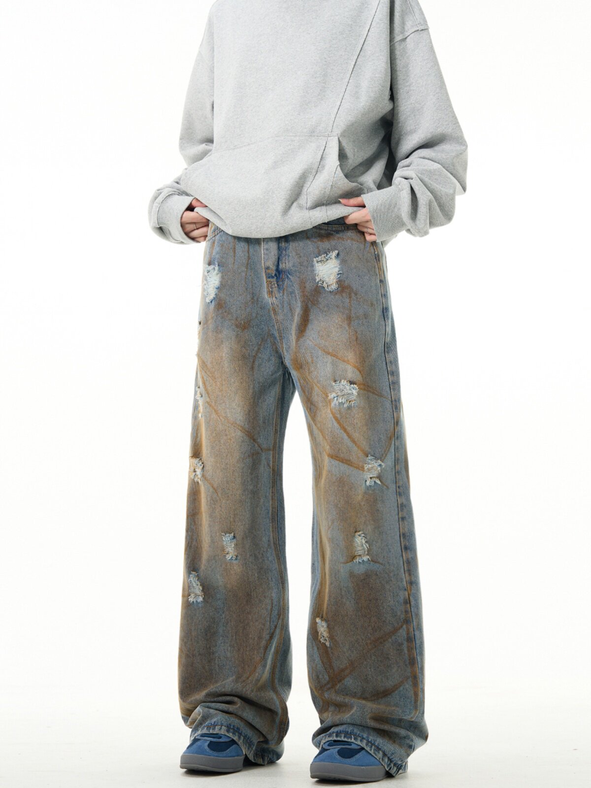 Dirty Wash Paint Denim