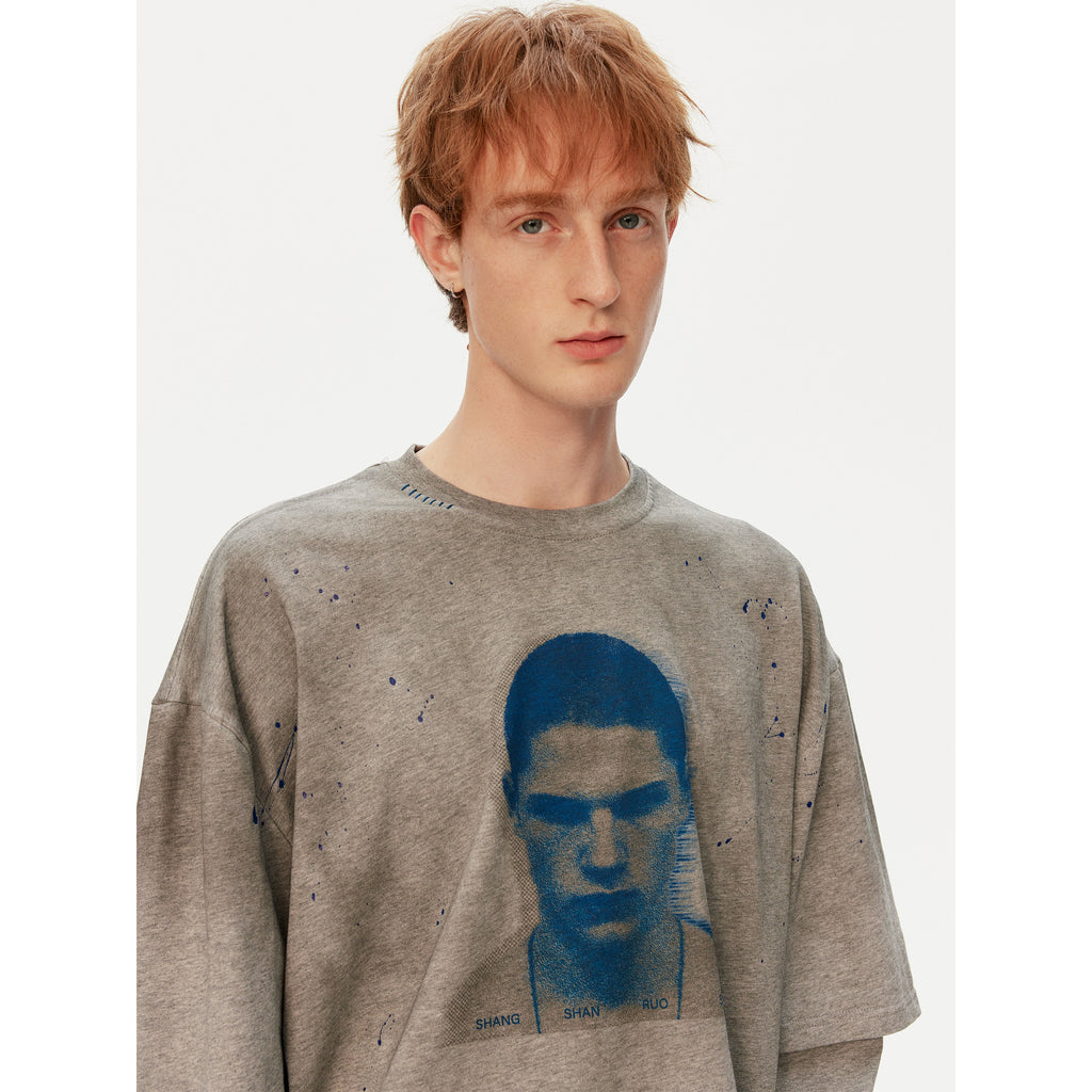 Atelier Distressed Graphic Long Sleeve