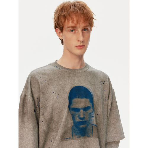Atelier Distressed Graphic Long Sleeve