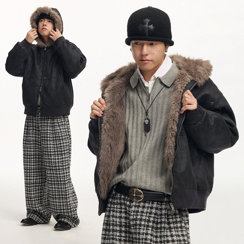 Timberline Suede Hooded Jacket