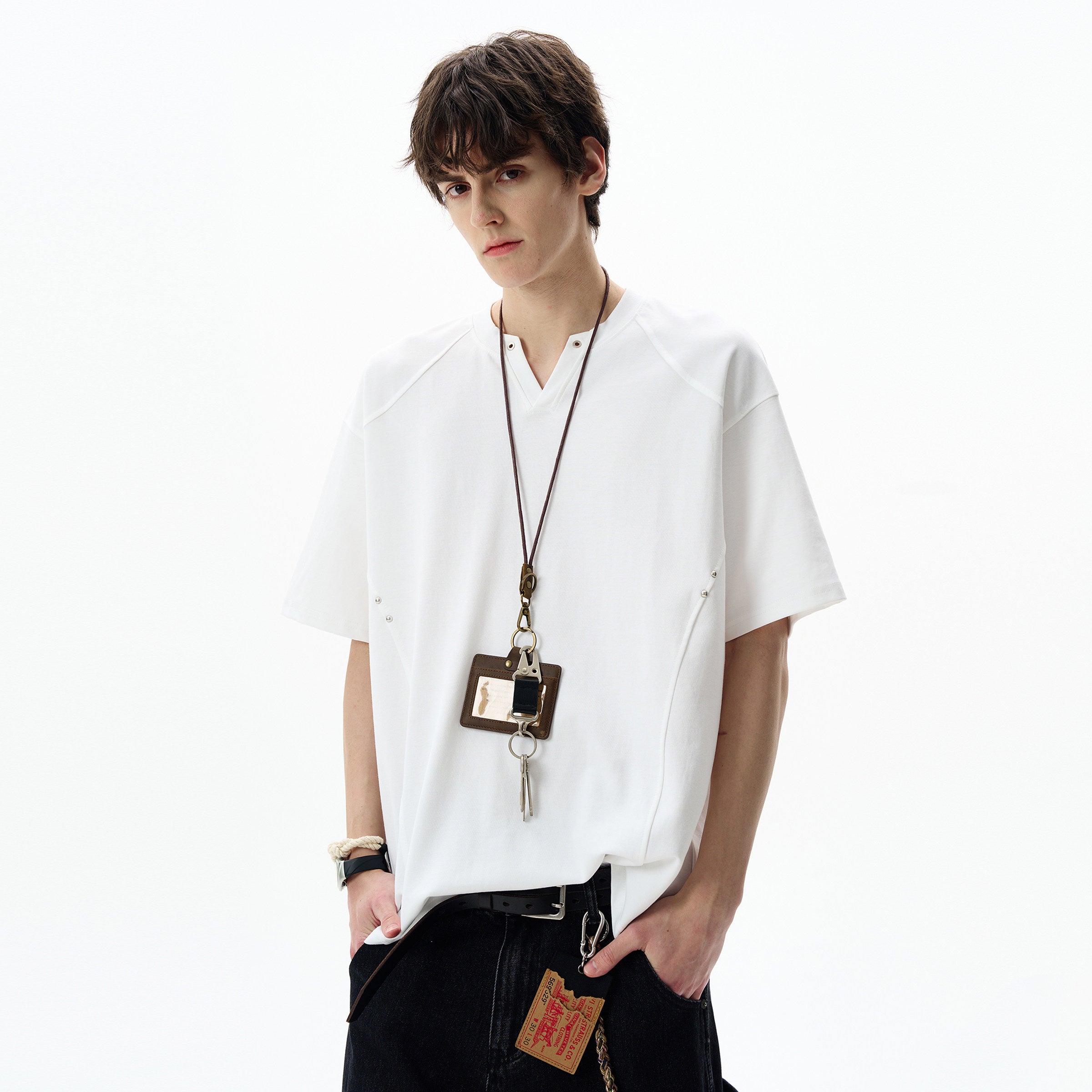 Aven Split-Collar Tee