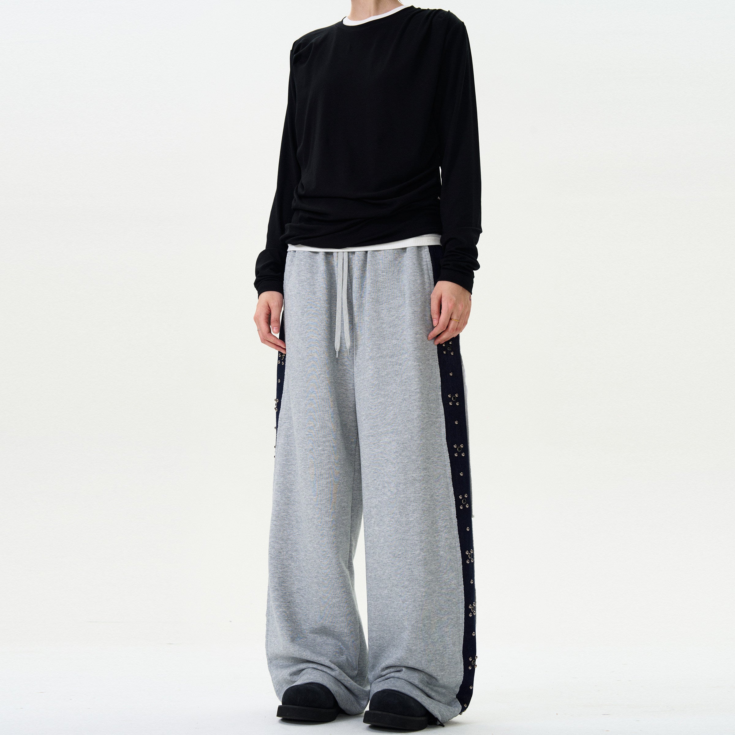 Wide Leg Track Sweatpants