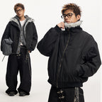 Alpine Fur-Collar Bomber Jacket