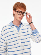 Atelier Striped Knit Polo