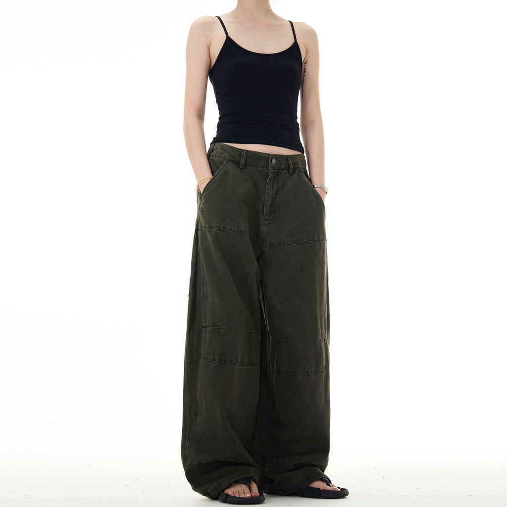 Utility Wide-Leg Cargo Pants