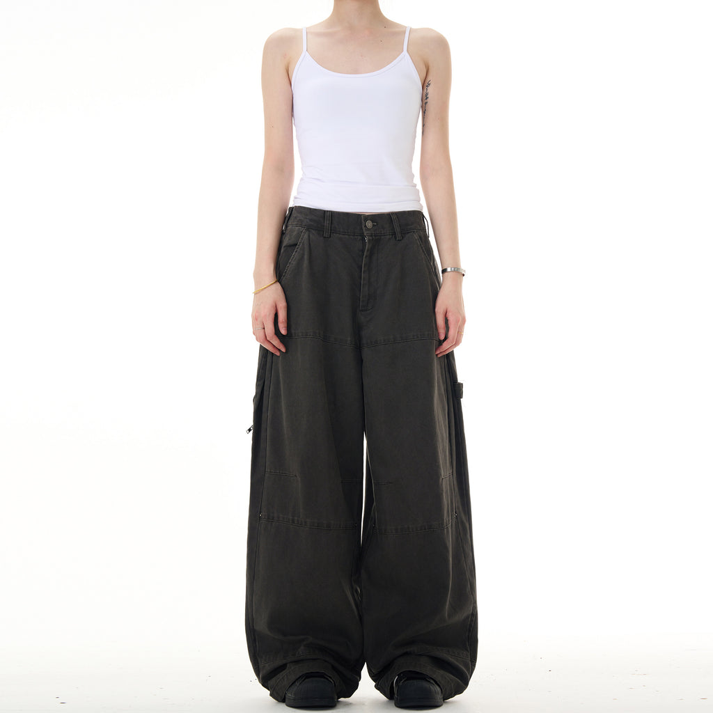 Utility Wide-Leg Cargo Pants