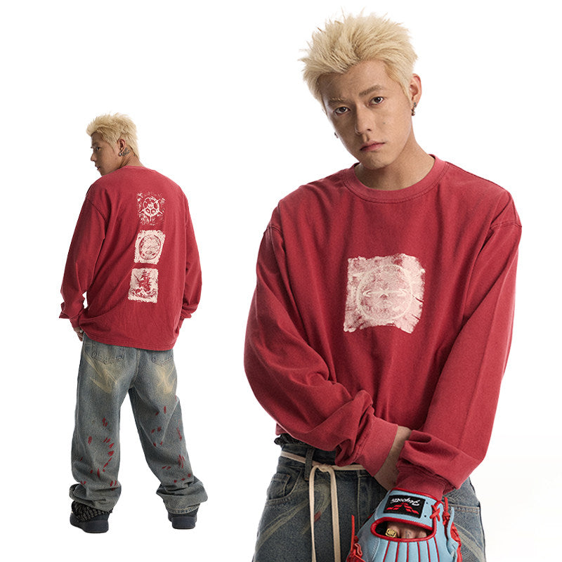 Echo Frame Washed Long Sleeve
