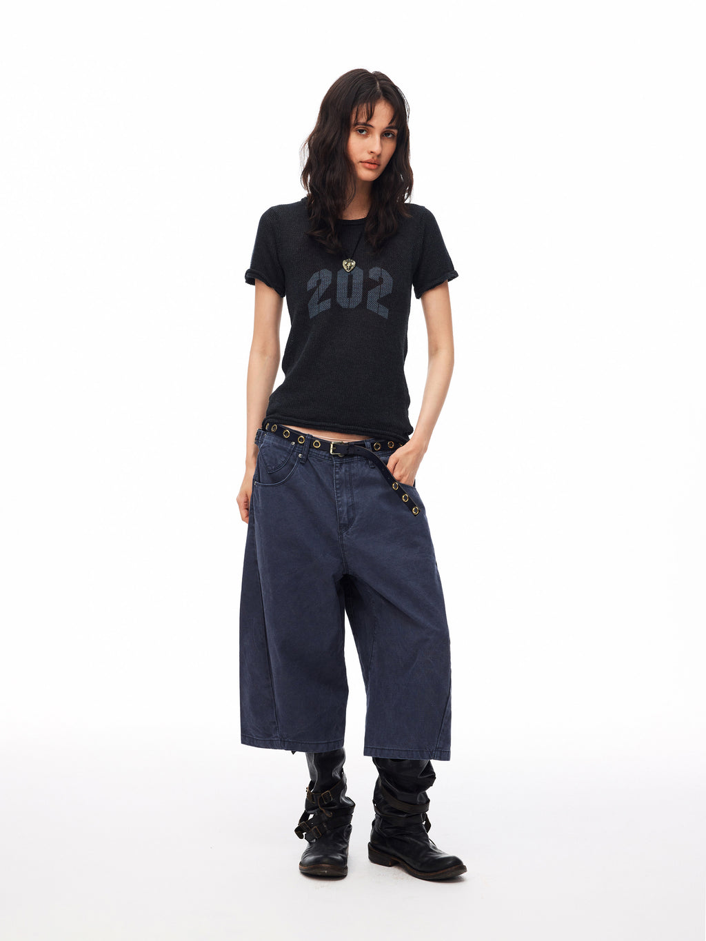 Anchor Cropped Denim