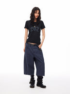Anchor Cropped Denim