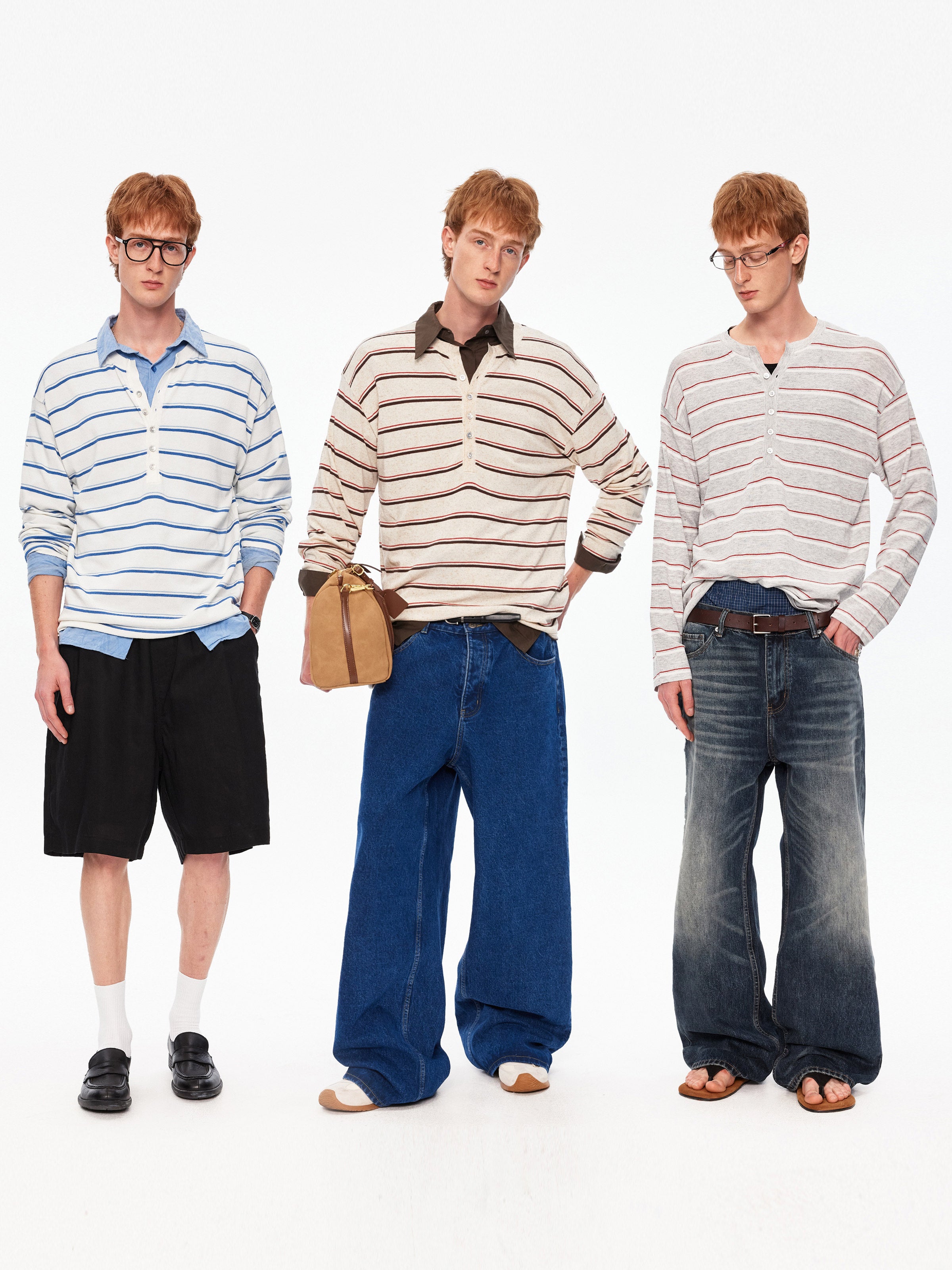 Atelier Striped Knit Polo