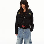 Atelier Distressed Zip Hoodie
