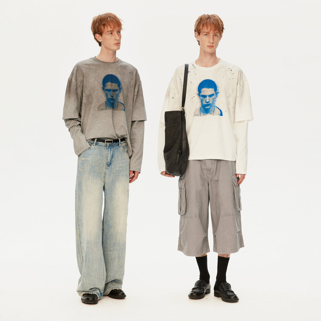 Atelier Distressed Graphic Long Sleeve