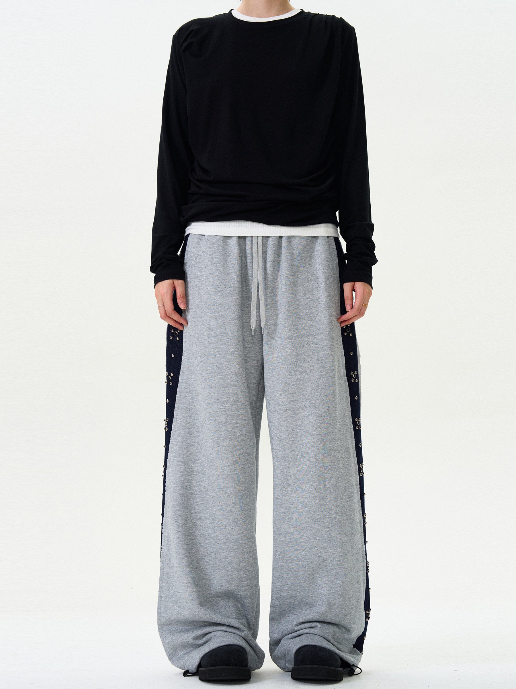 Wide Leg Track Sweatpants