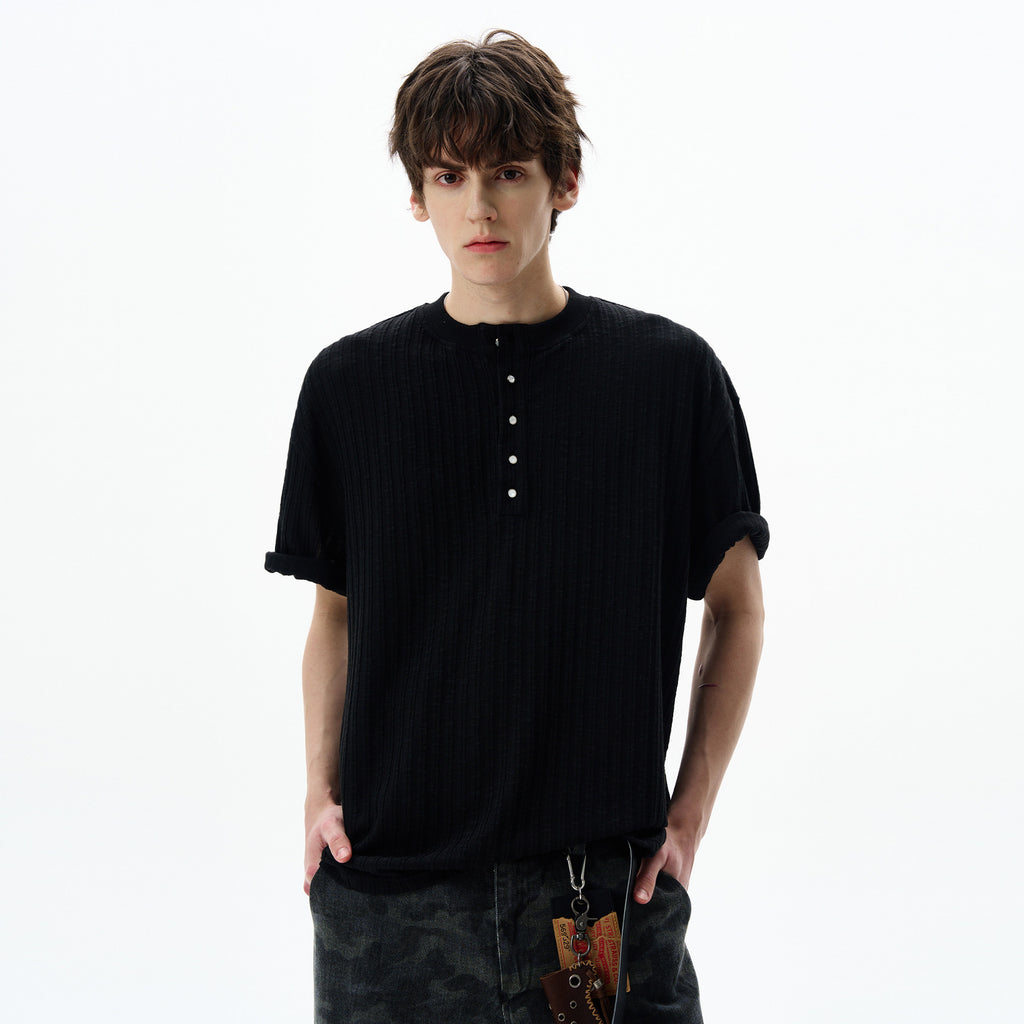 Atelier Rib Henley Tee