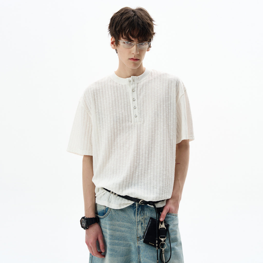 Atelier Rib Henley Tee