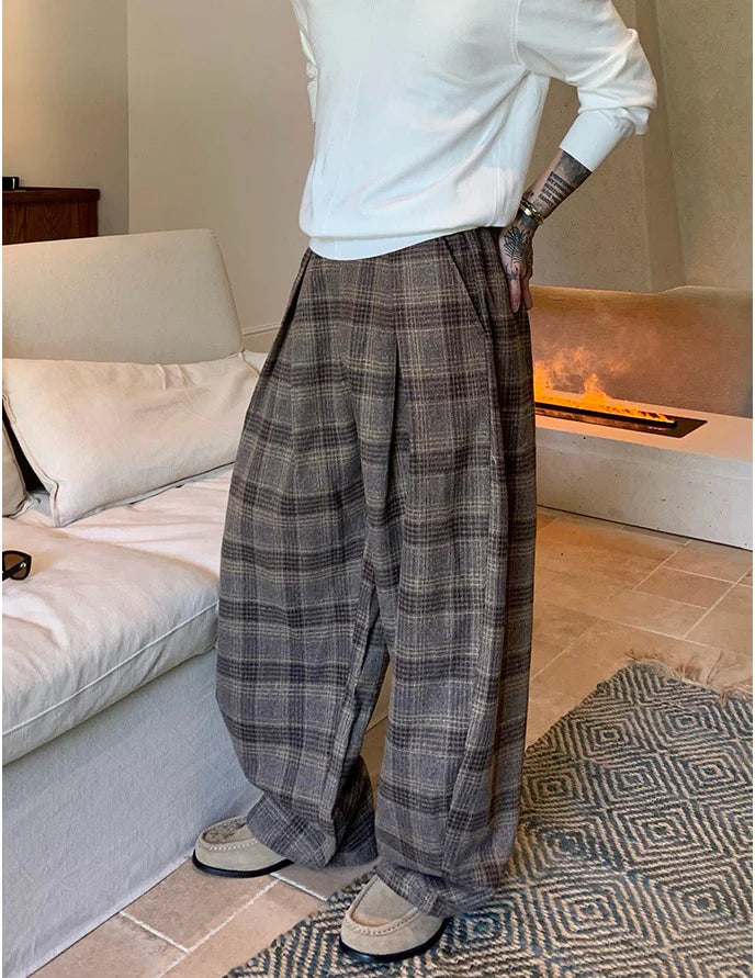 ORIGIN Plaid Wide Pant