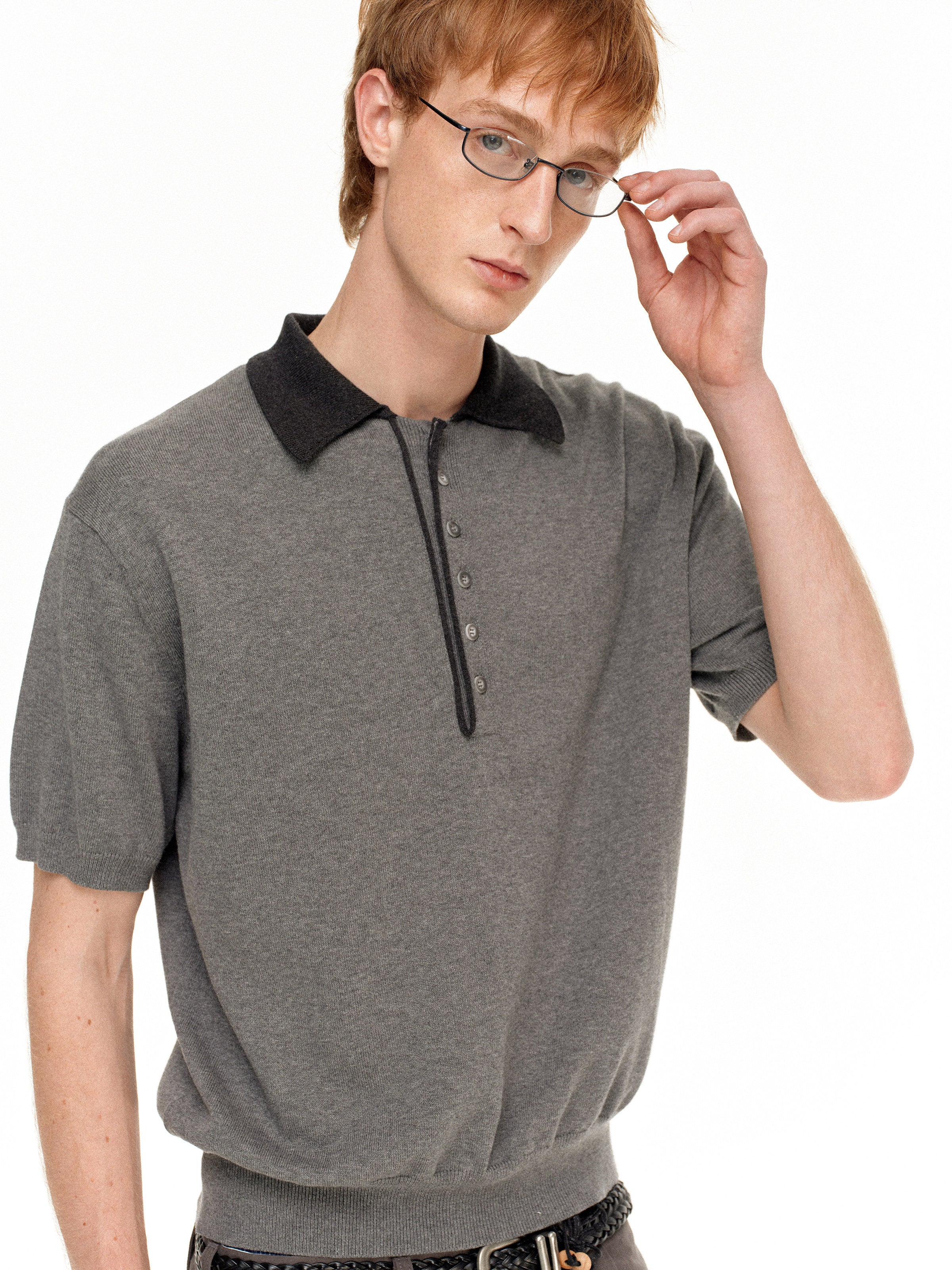 Montero Contrast Knit Polo