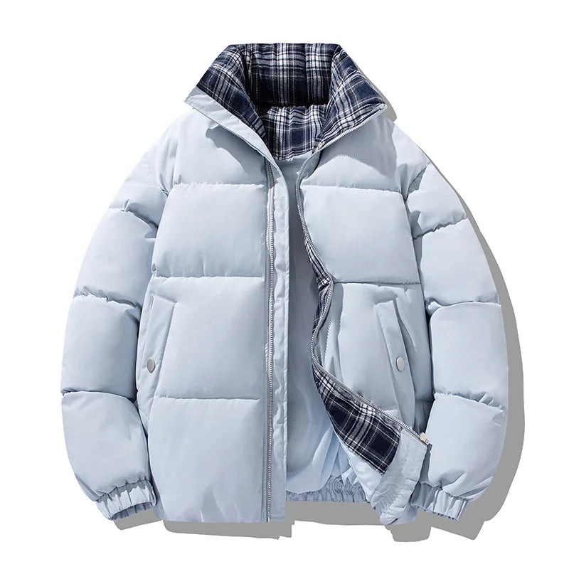 Core Plaid-Lined Puffer Jacket