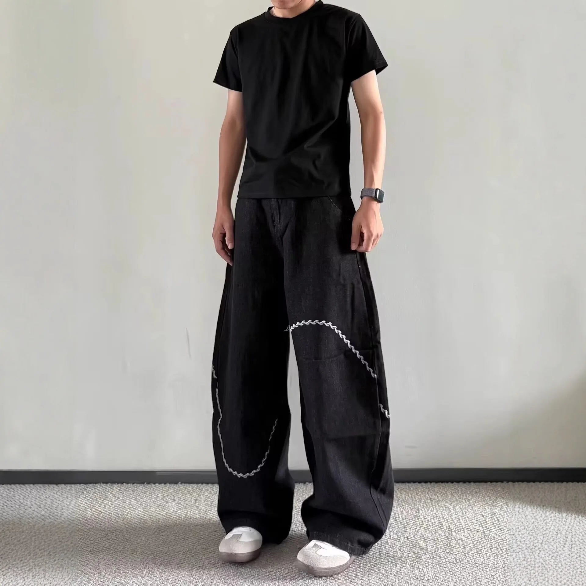 Noir Cutline Wide Pants