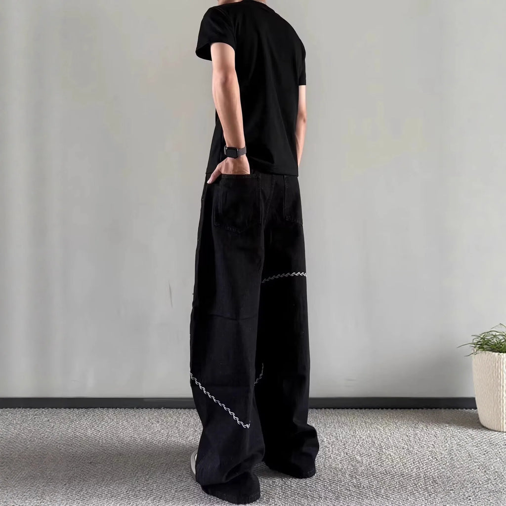 Noir Cutline Wide Pants