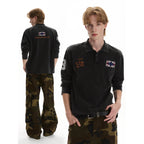 Western Outlaw Long-Sleeve Polo